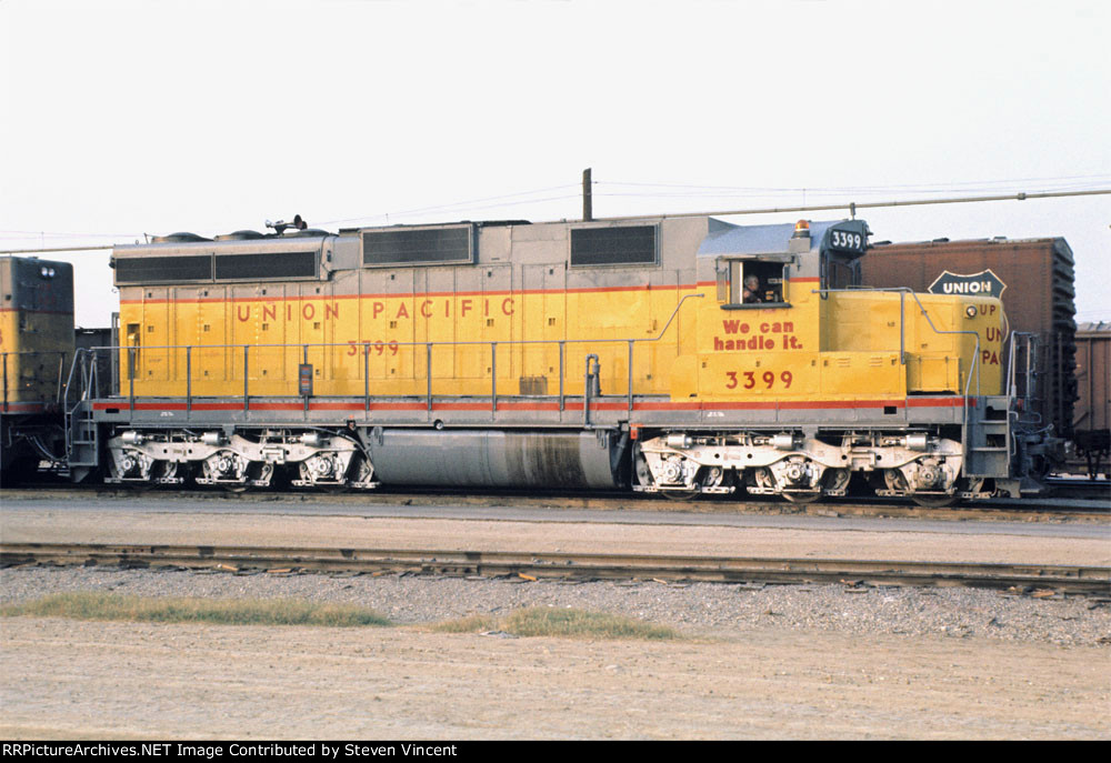 Union Pacific #3399 a rebuilt SD24 with 3000hp